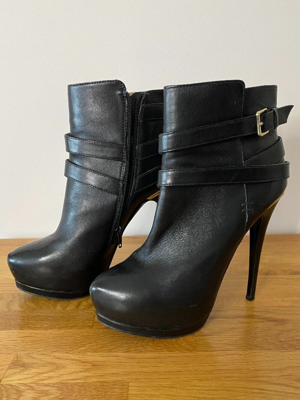 Black ALDO Sky-High Booties